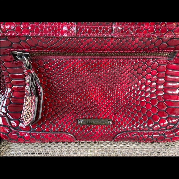 Rebecca Minkoff Red Studded Crossbody Handbag - Picture 10 of 14